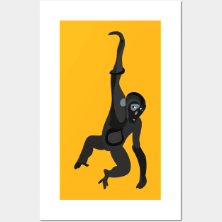 JUMPING MONKEY Posters and Art